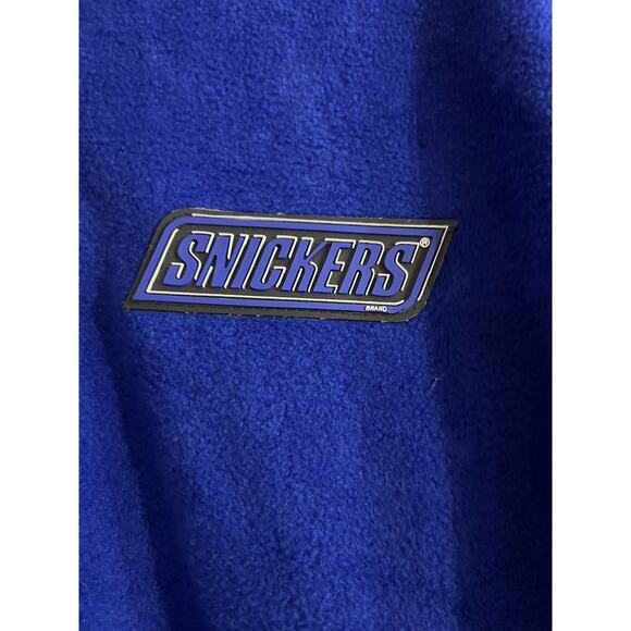Planet Mars Snickers Full Zip Vintage Fleece Jacket Y2K Candy Bar Size Small - Picture 4 of 5